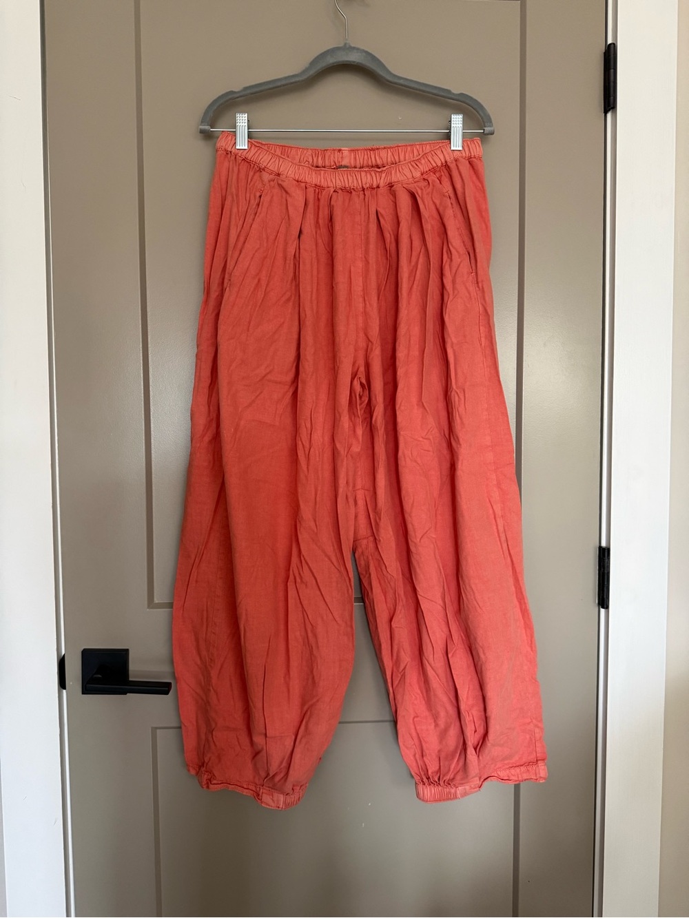 Free People Barrel Harem Coral Pants